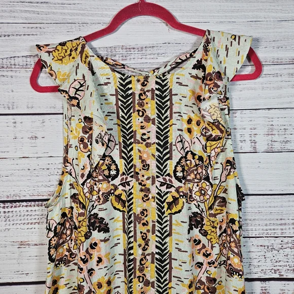 Free People floral tunic mini dress - Picture 3 of 12